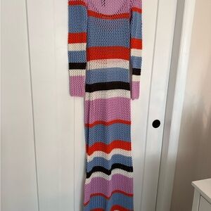 NA-KD x Rome Strijd Colorful Striped Knit Maxi Dress